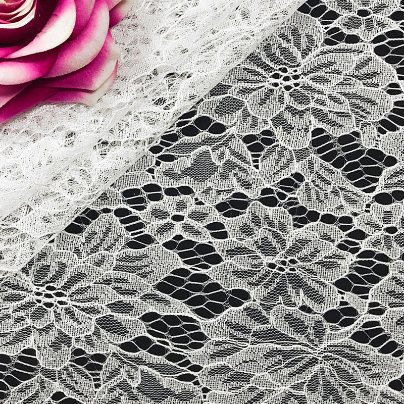 Lace Trim Dress Wave Nylon Lace Fabric for Women's Wear Wholesale Supp 4